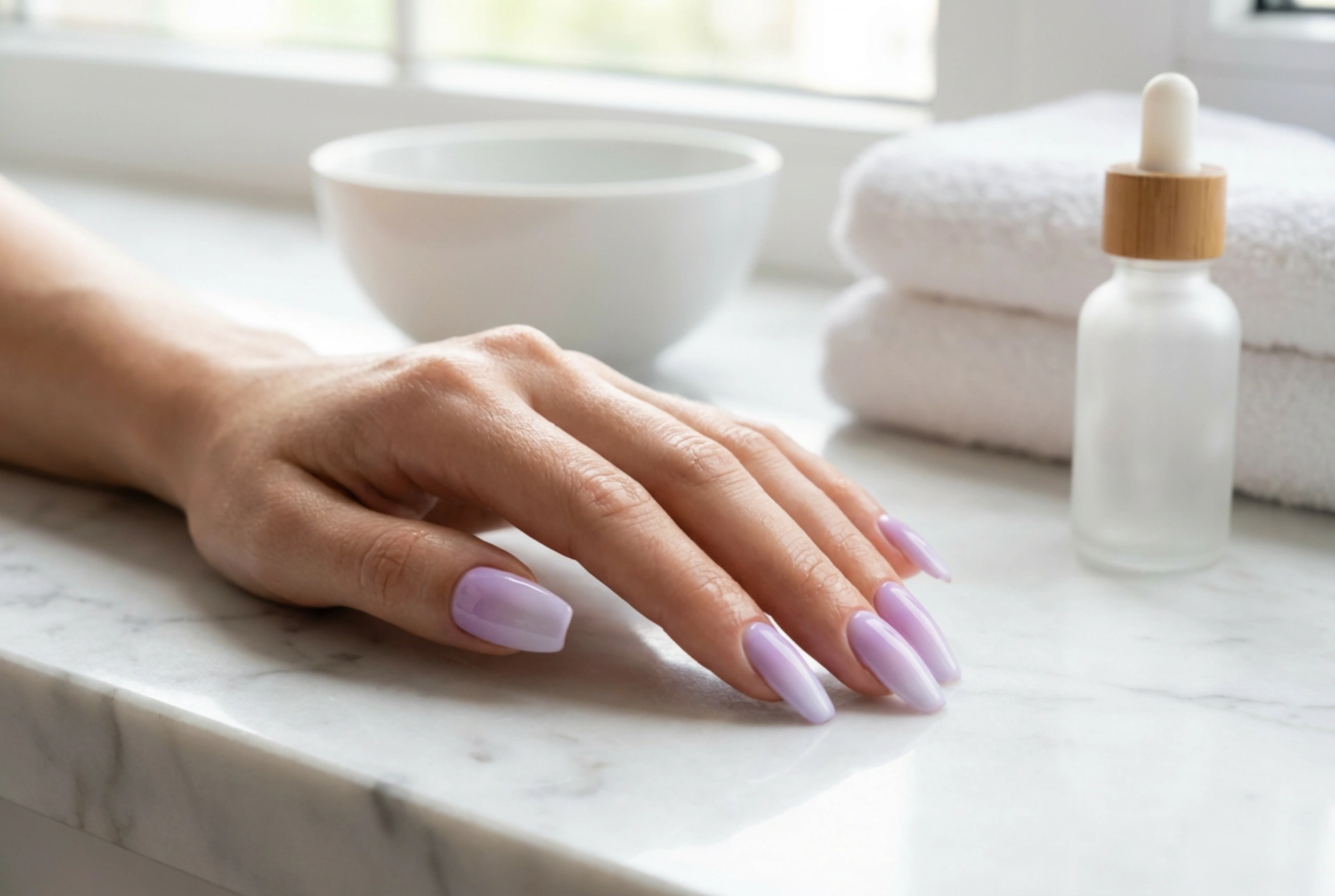Lila Ombré Nagels: Een Pastelkleurig Verloop Zonder Strepen