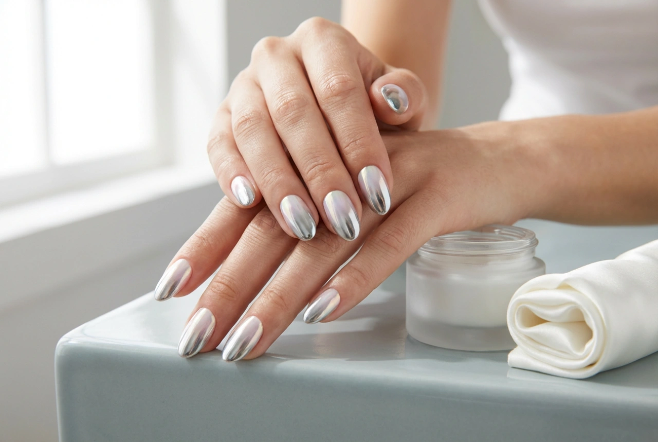 Mirror ombre nagels: hoe combineer je spiegelpoeder met een kleurverloop