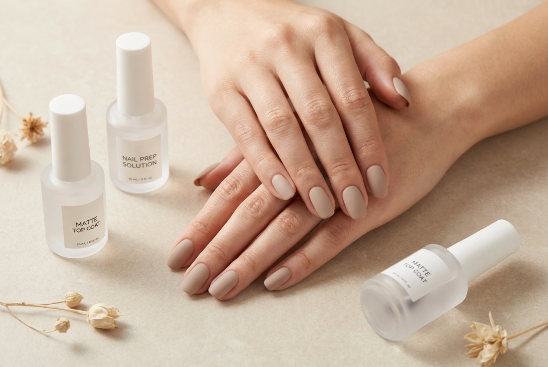 Matte Afwerking: Streeploze Matte Nagels, Ontvetten en Topcoat