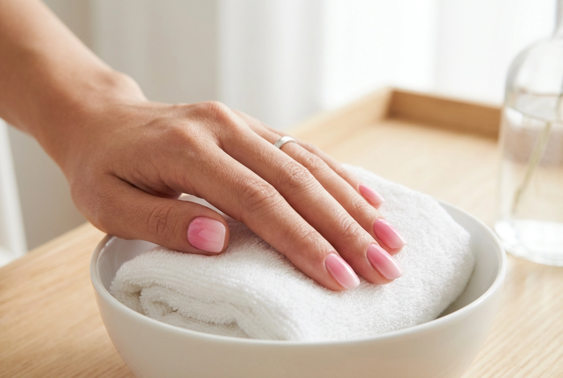 Roze ombre nagels: kleurkeuze, vervaging en afwerking
