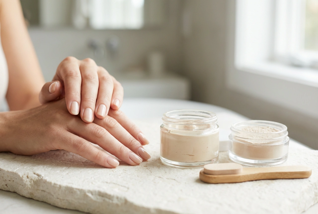 Japanse manicure: nagelvoorbereiding, pasta en een poederachtige glans