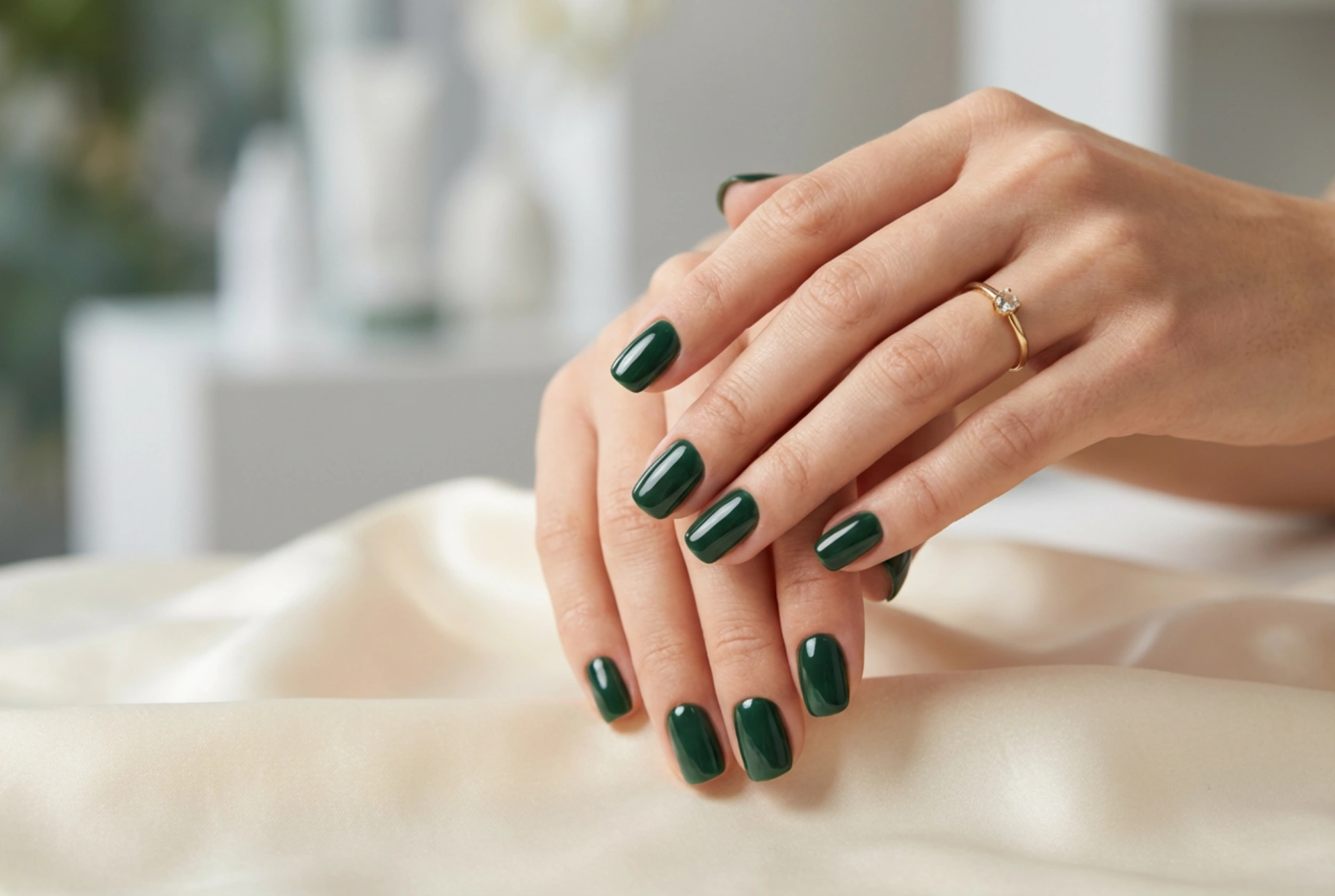 Groene gellak in een elegante manicure: de juiste tint kiezen en aanbrengen