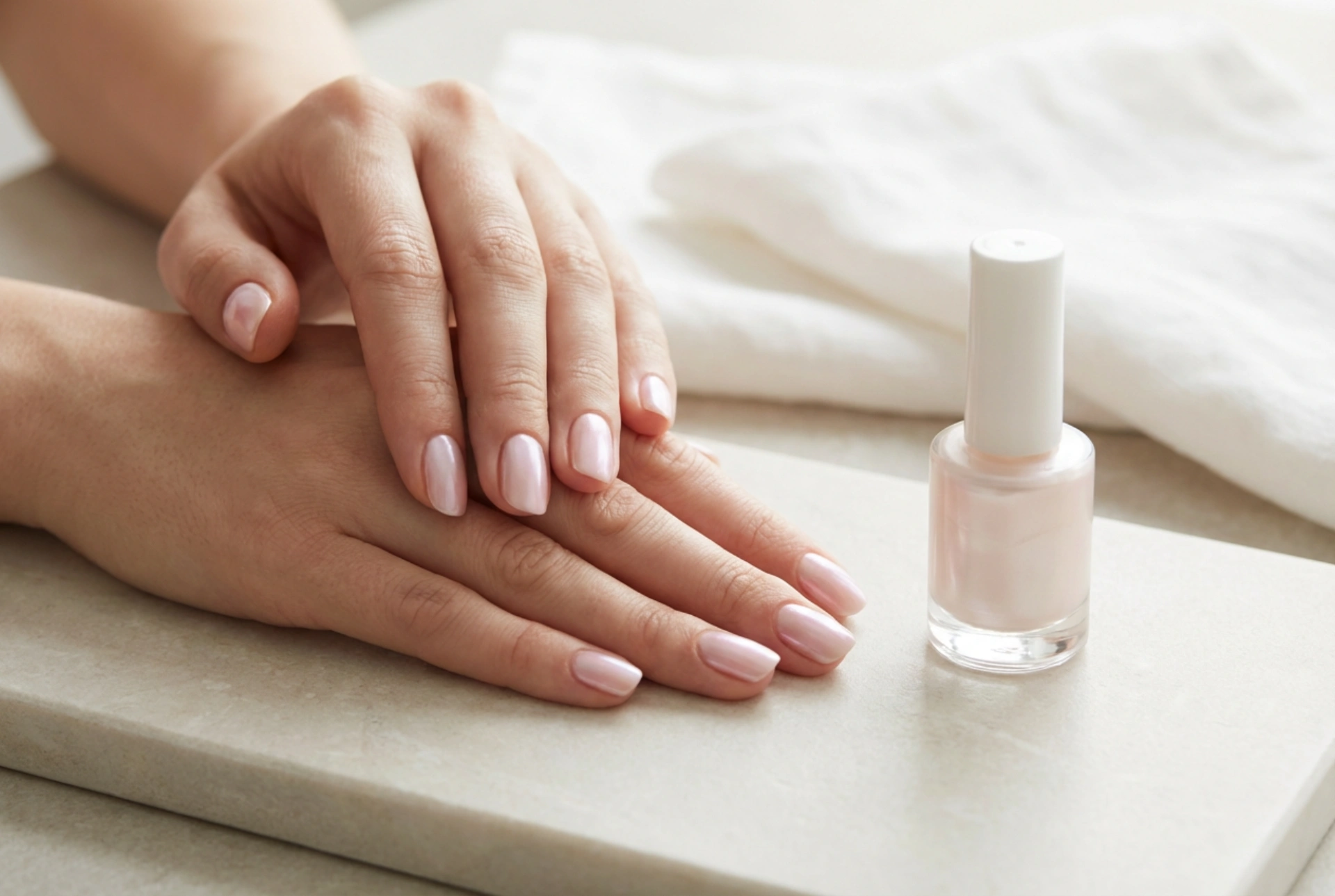 Parelmoer hybride nagellak zonder strepen: applicatietechnieken en afwerking