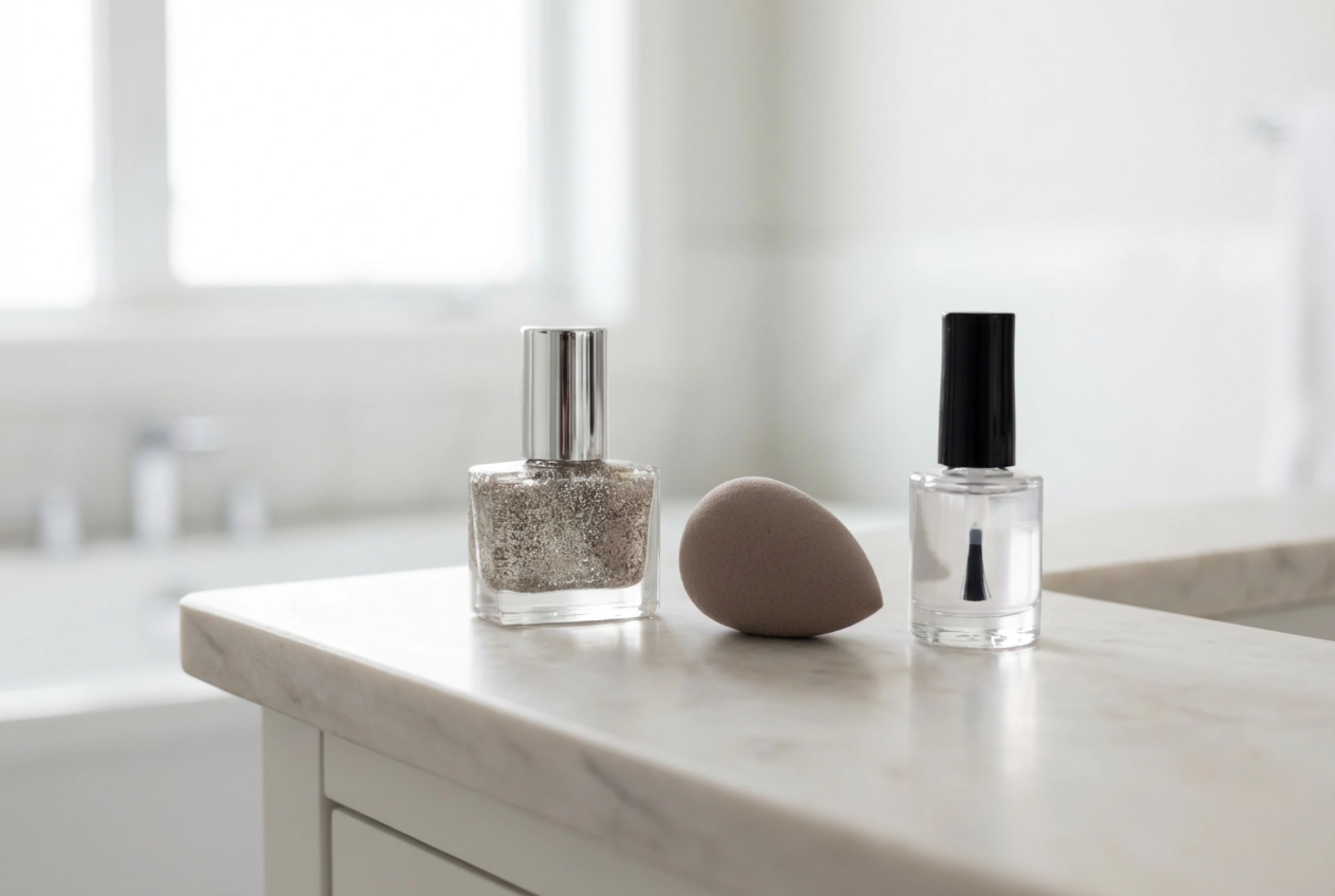 Glitter Hybride Gellak: Gelijkmatige Glitters, een Sponsje en Topcoat