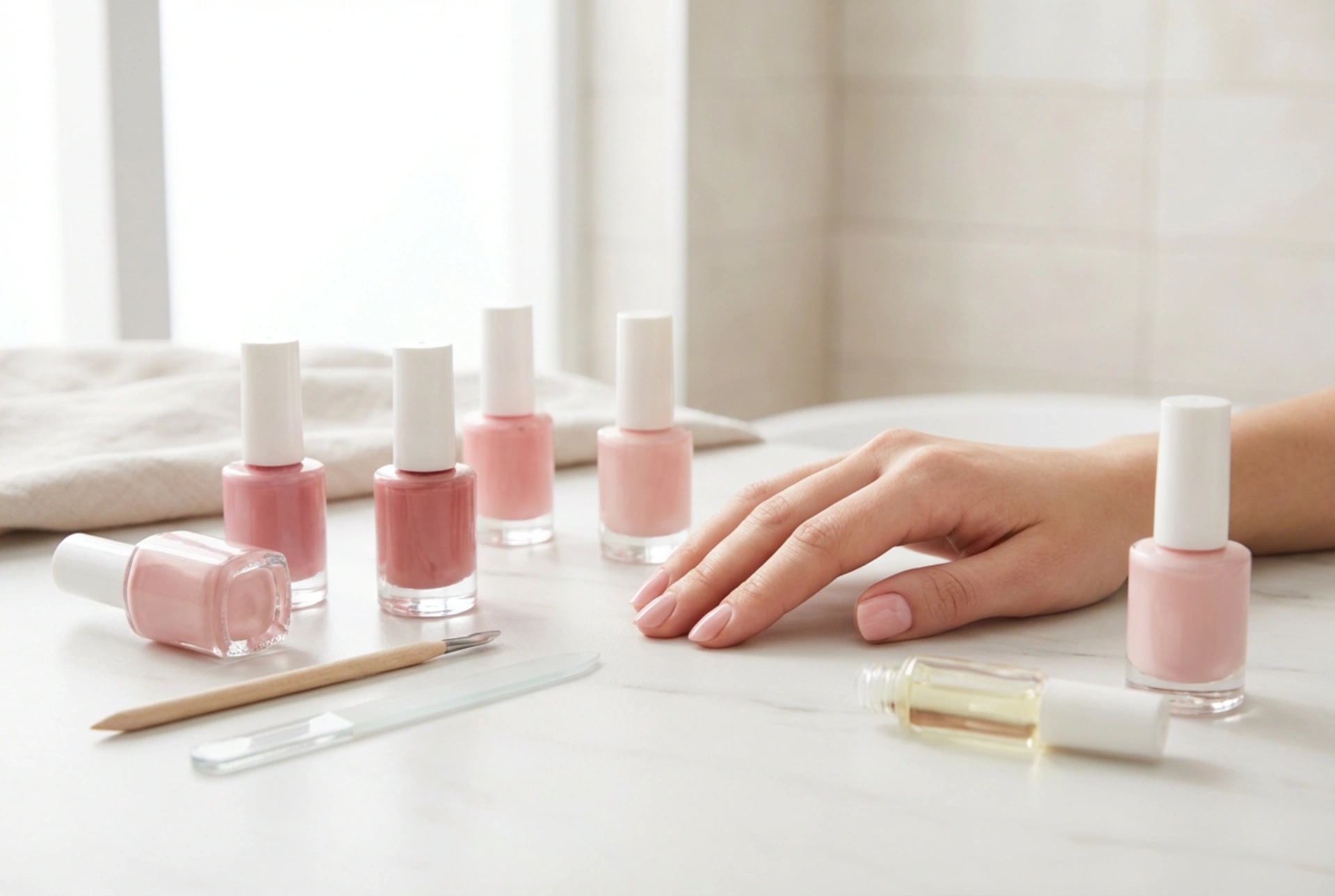 Roze manicure in de praktijk: tinten, voorbereiding van de nagelplaat, applicatie