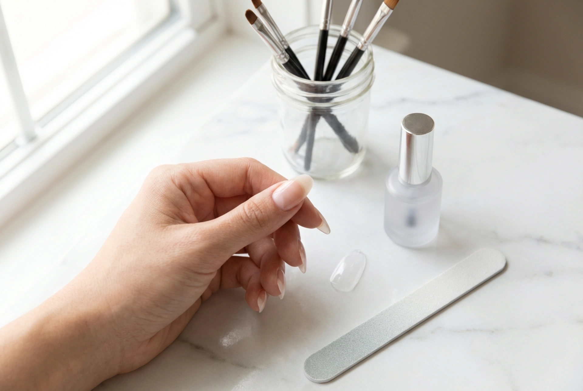 Nagelverlenging met tips stap voor stap: vorm, gel en afwerking
