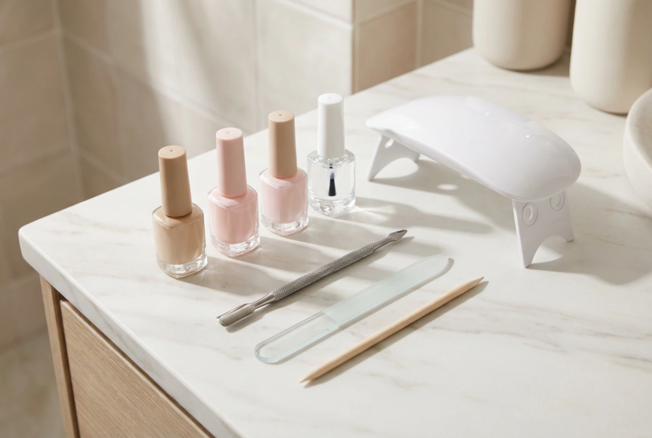 Starterset voor gelnagels: productlijst en de eerste styling