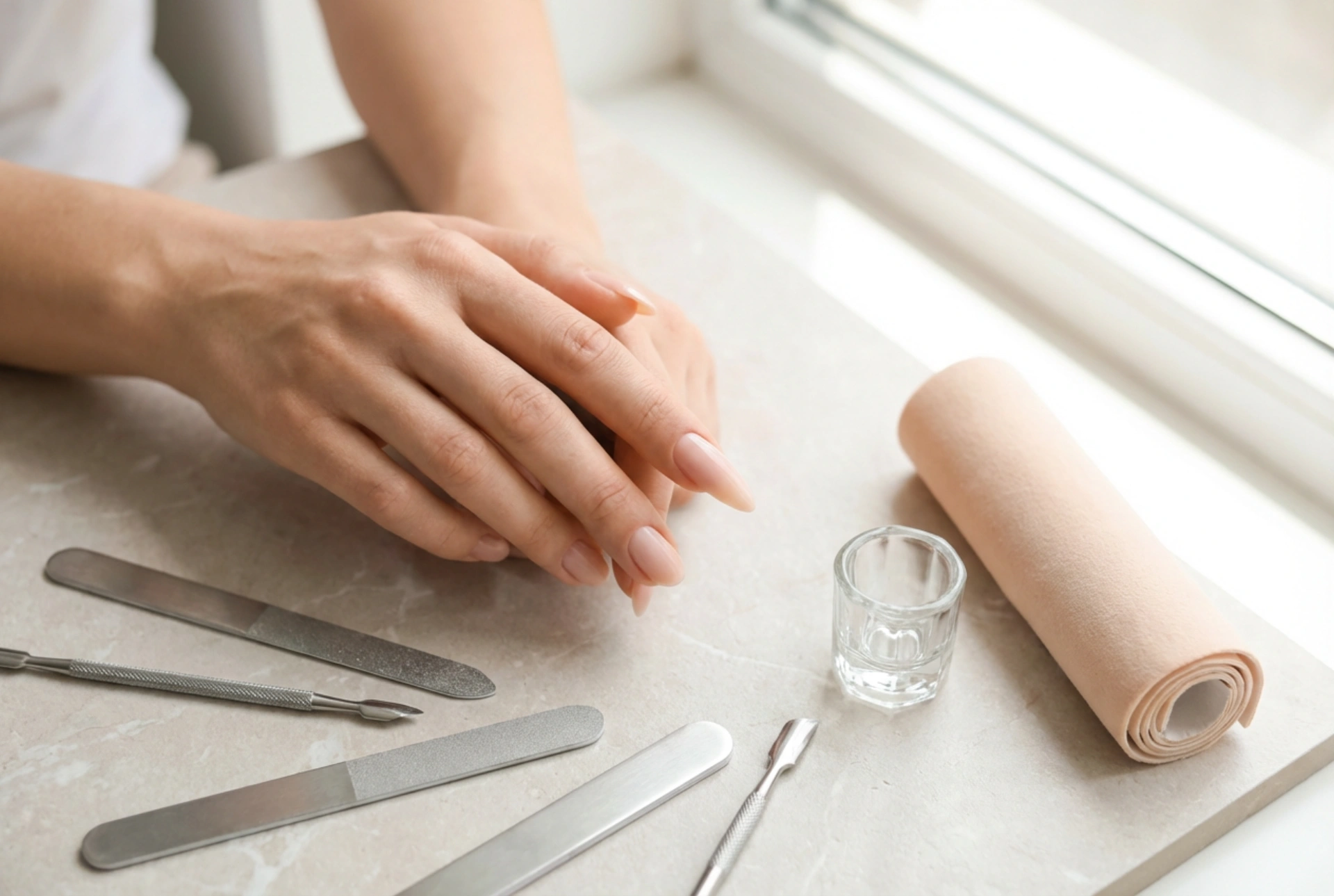 Nagelverlenging op een sjabloon stap voor stap: voorbereiding, opbouw, vijlen