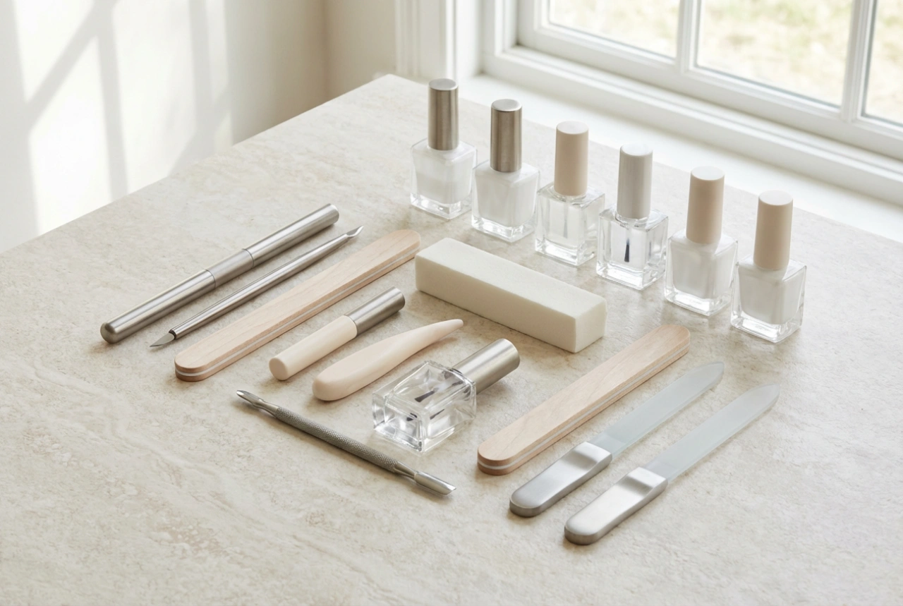 Professionele nagelset: elementen, configuraties en ergonomie