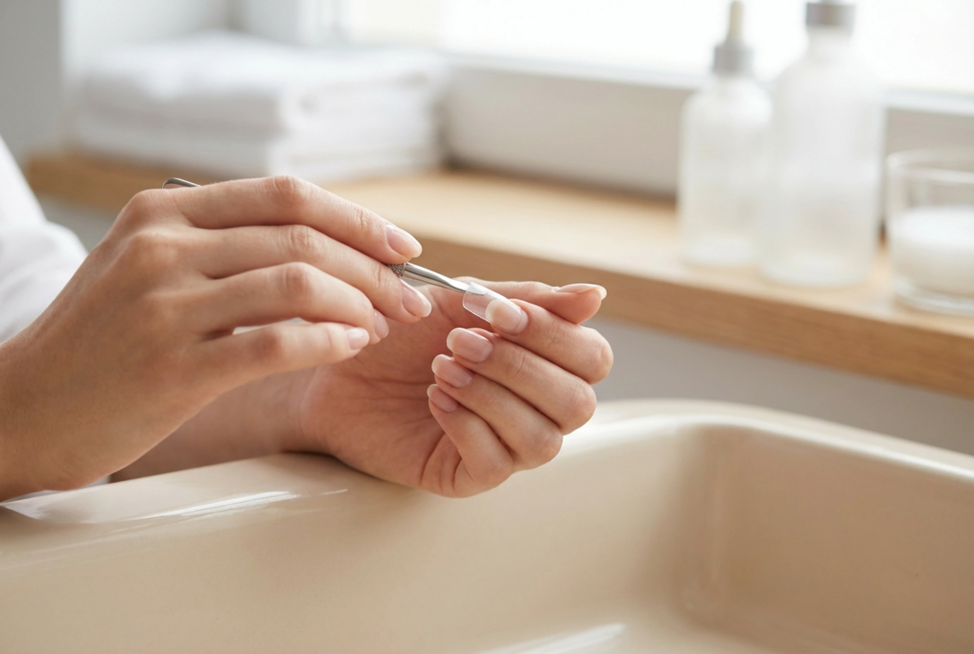 Nageltips met lijm: hoe kies je de juiste producten, breng je ze aan en blend je de overgang