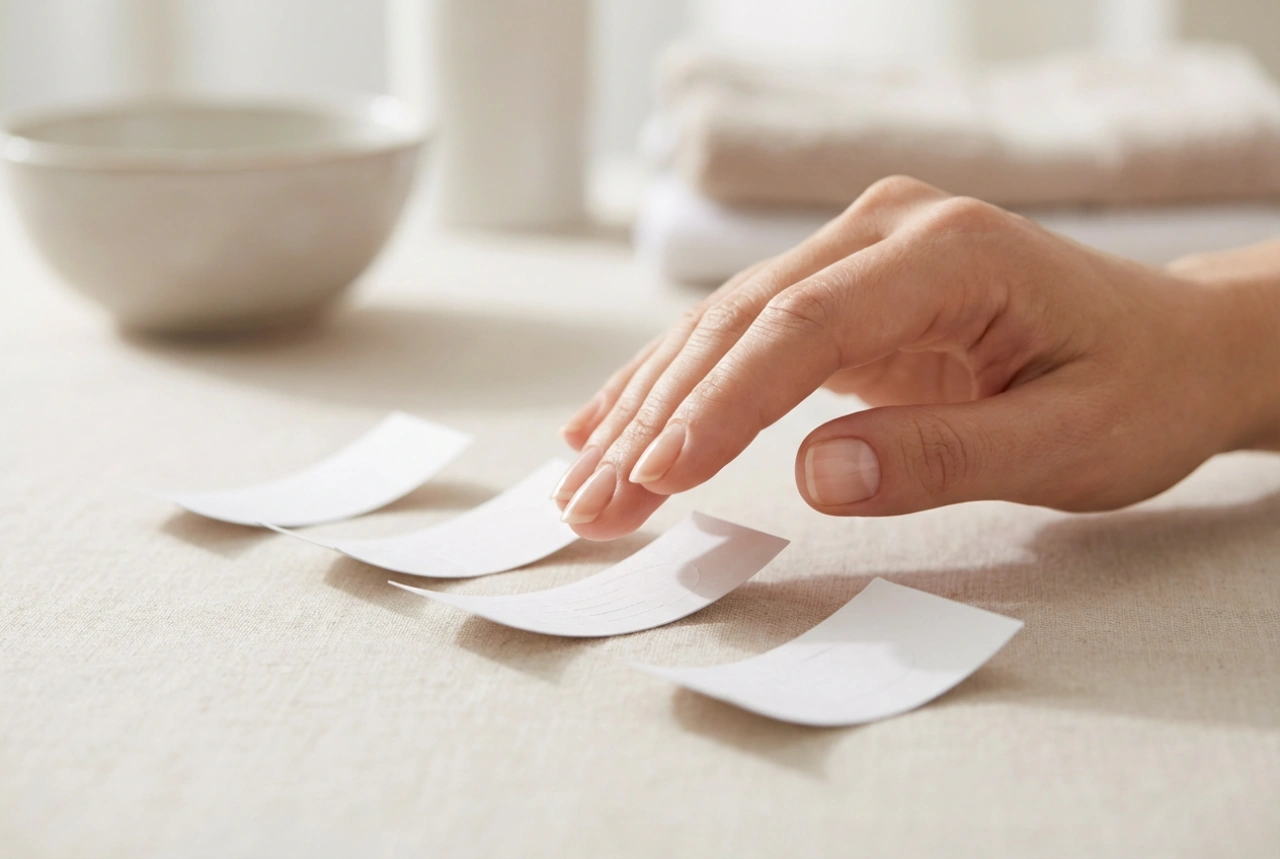 Papieren sjablonen voor nagels: aanbrengen, pinceren en de basis leggen
