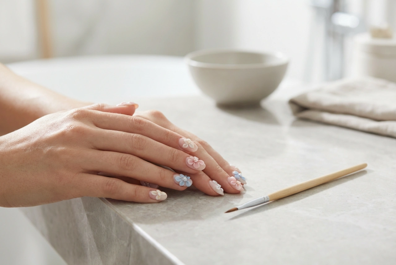 3D-bloemen op nagels: acryl- en geltechnieken voor beginners