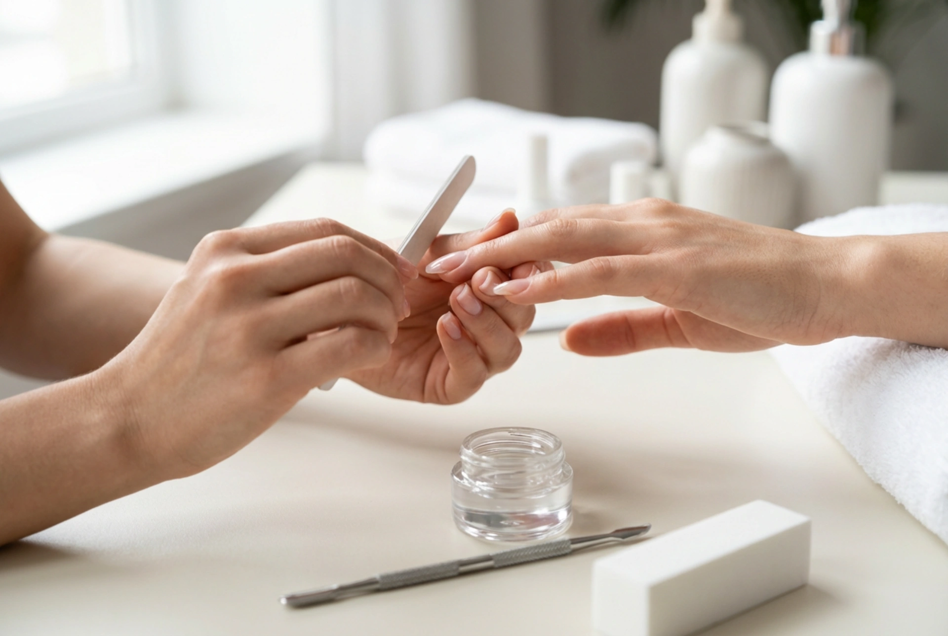 Gel op tips: voorbereiding van de nagelplaat, architectuur en vijlen