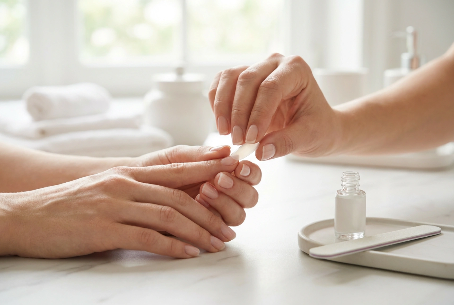 Kunstnagels aanbrengen: lijmen, egaliseren en veilig verwijderen