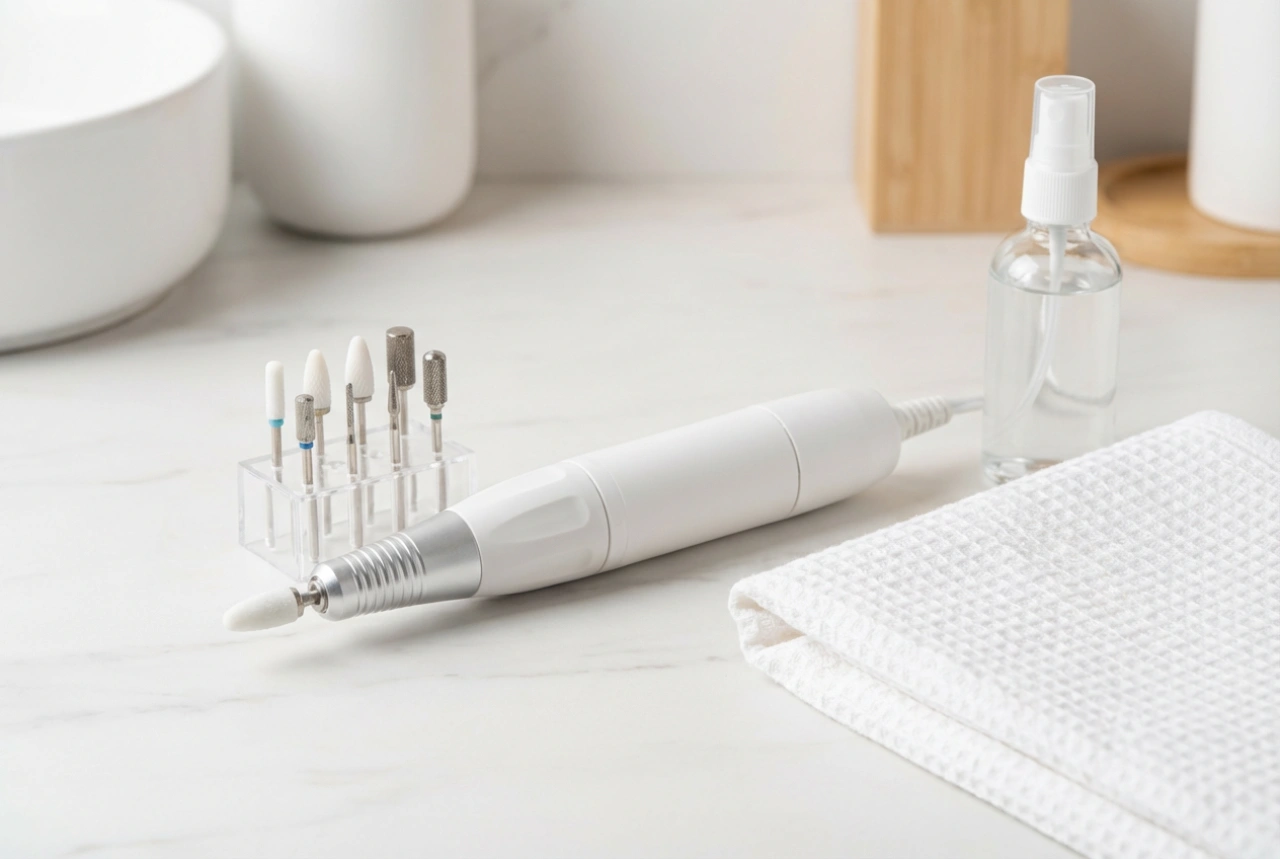 Nagelfrees voor nagels en hielen: keuze van bitjes, toerental en hygiëne
