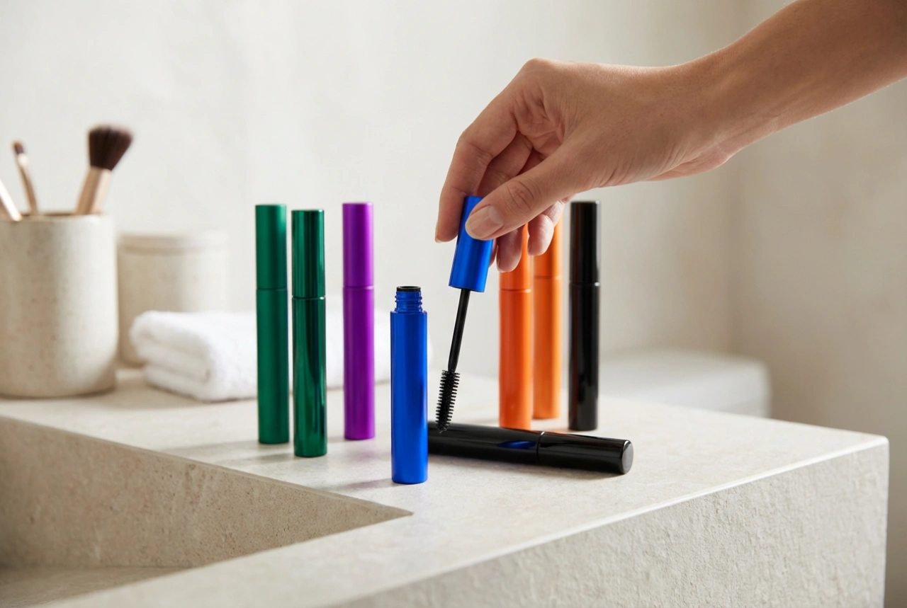 Gekleurde mascara voor dag en avond: tinten kiezen en applicatie