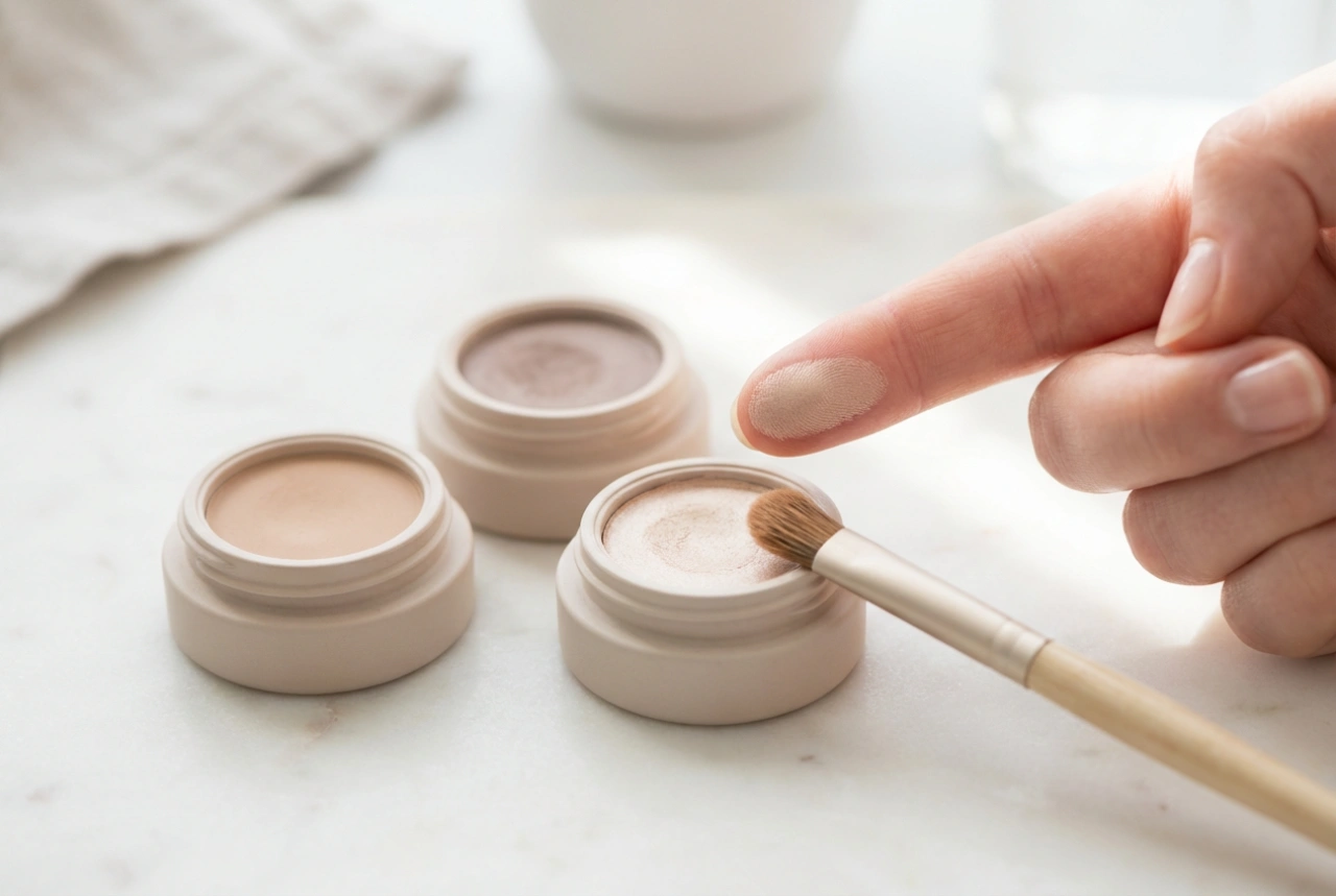 Crème oogschaduw: primer, vinger of kwast en hoe je ophoping voorkomt