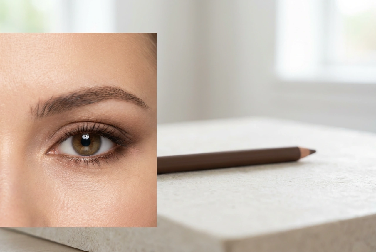 Bruin oogpotlood: zachte smokey, wimperlijn verdikken en waterlijn