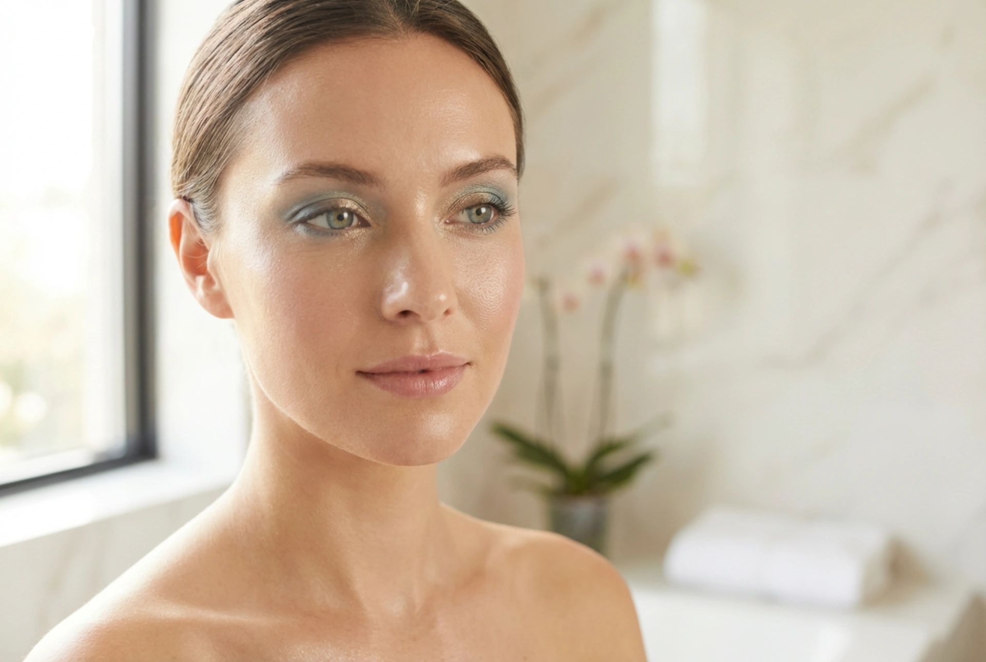 Subtiele oogmake-up voor blauwe ogen: lichtheid, helderheid, houdbaarheid