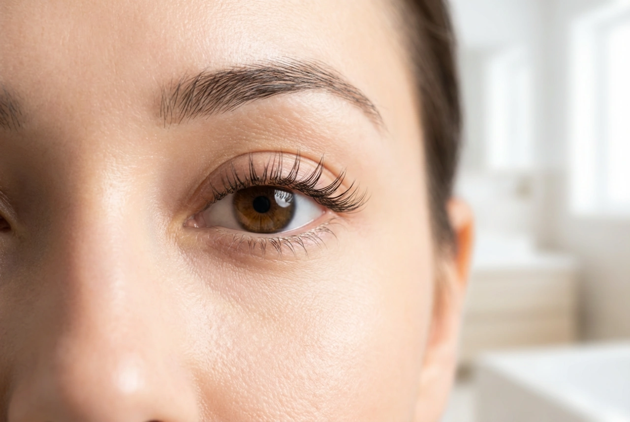 Wimperplukjes voor hangende oogleden: plaatsing en fouten