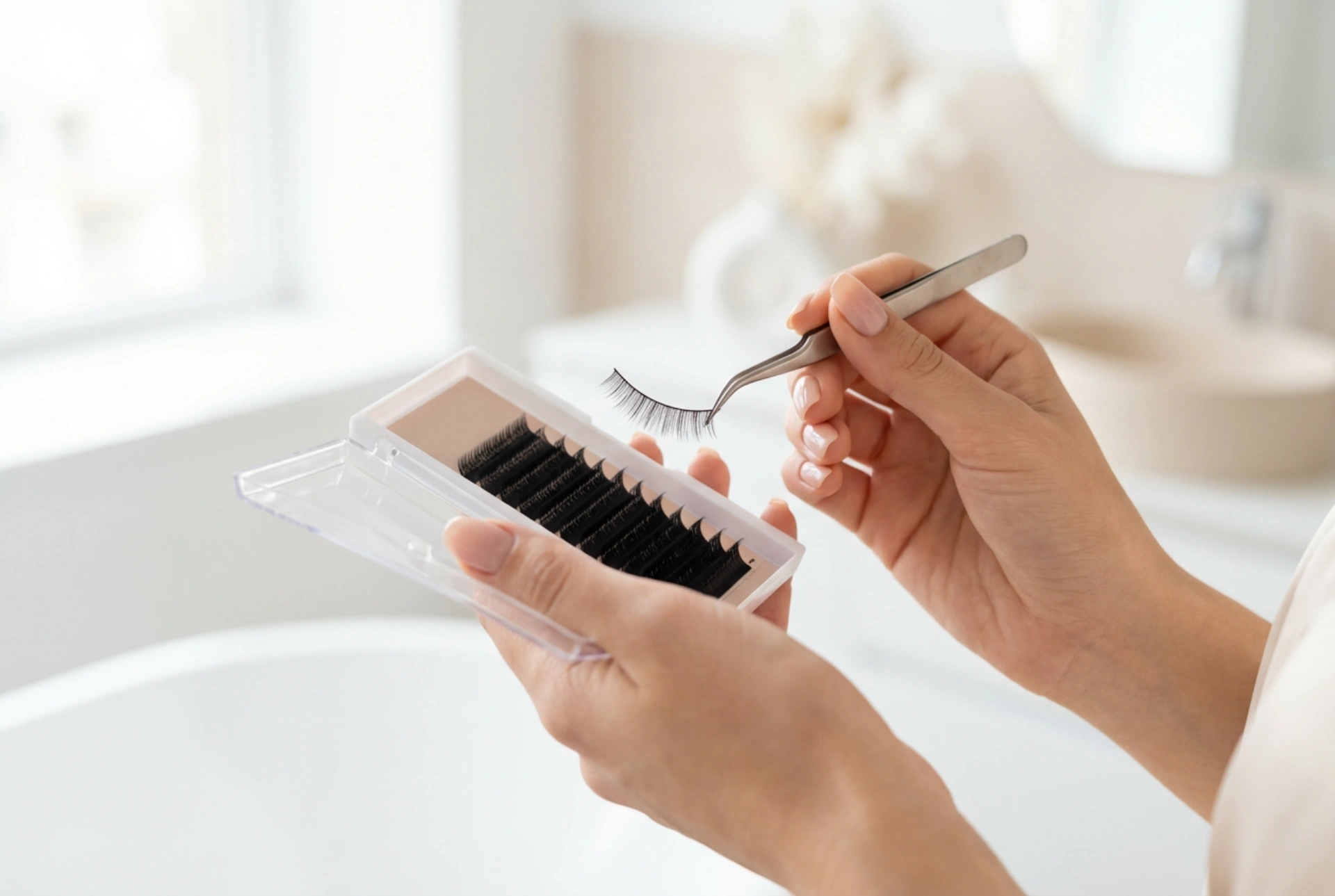 Valse wimpers stap voor stap: de lengte en lijn aanpassen