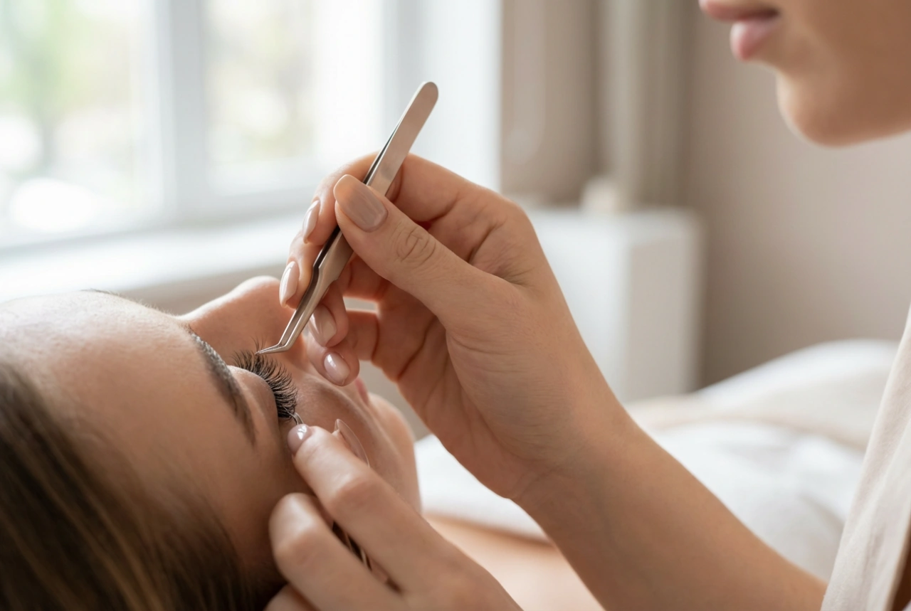 Wimperclusters met lijm: snelle applicatie, plaatsing en blending