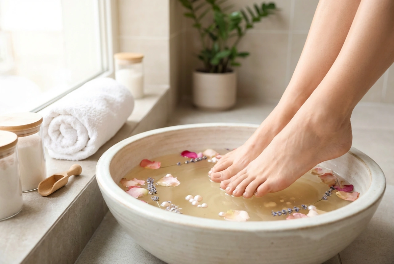 SPA-pedicure voor thuis: ontspannende stappen, peeling, masker en massage