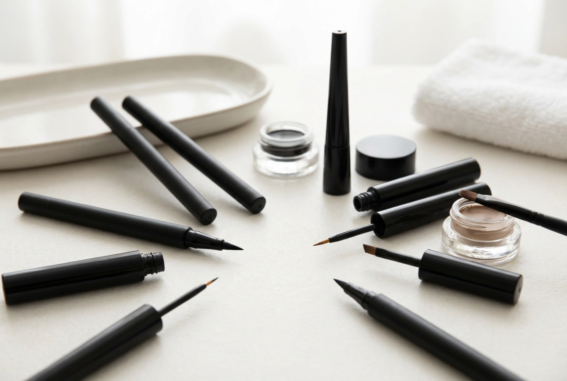 Eyeliner voor je oogvorm: hoe de dikte en het uiteinde te kiezen