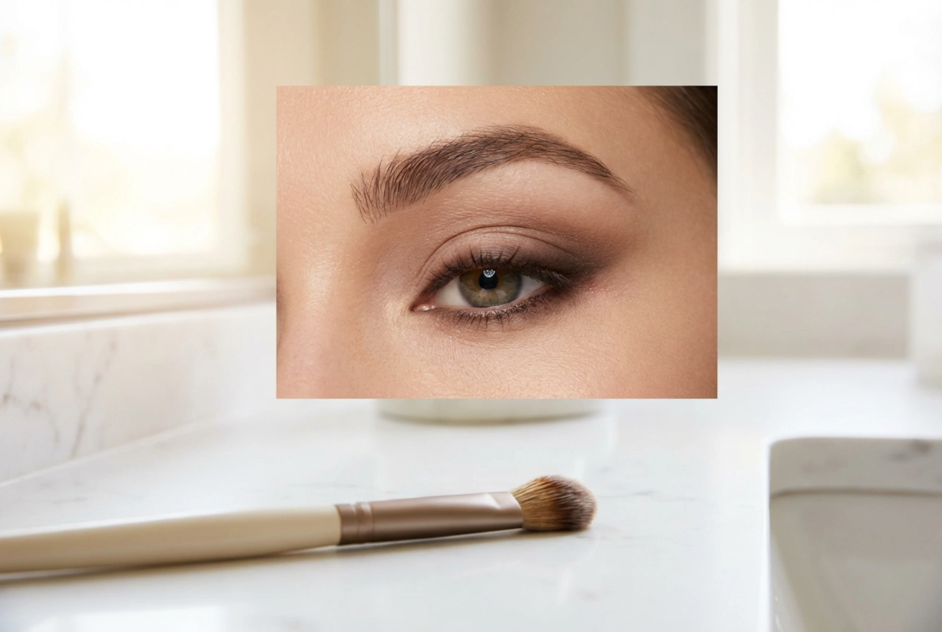 Vervaagde eyeliner: smoky liner met een penseel, sponsje of wattenstaafje