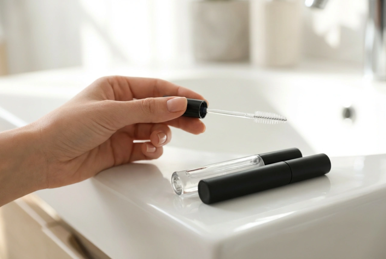 Transparante en zwarte wimpergel: gebruik en applicatietechnieken