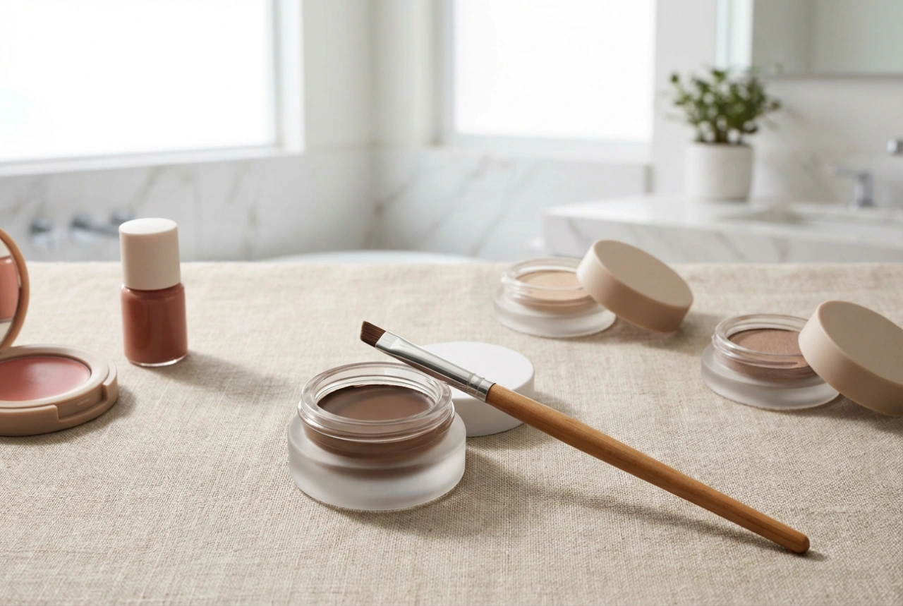 Wenkbrauwpommade: hoe de juiste tint te kiezen en een strakke contour te creëren