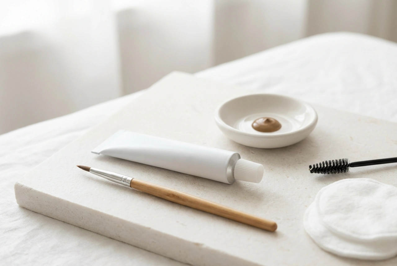 Wenkbrauwverf: vlekvrije kleuring en egale dekking