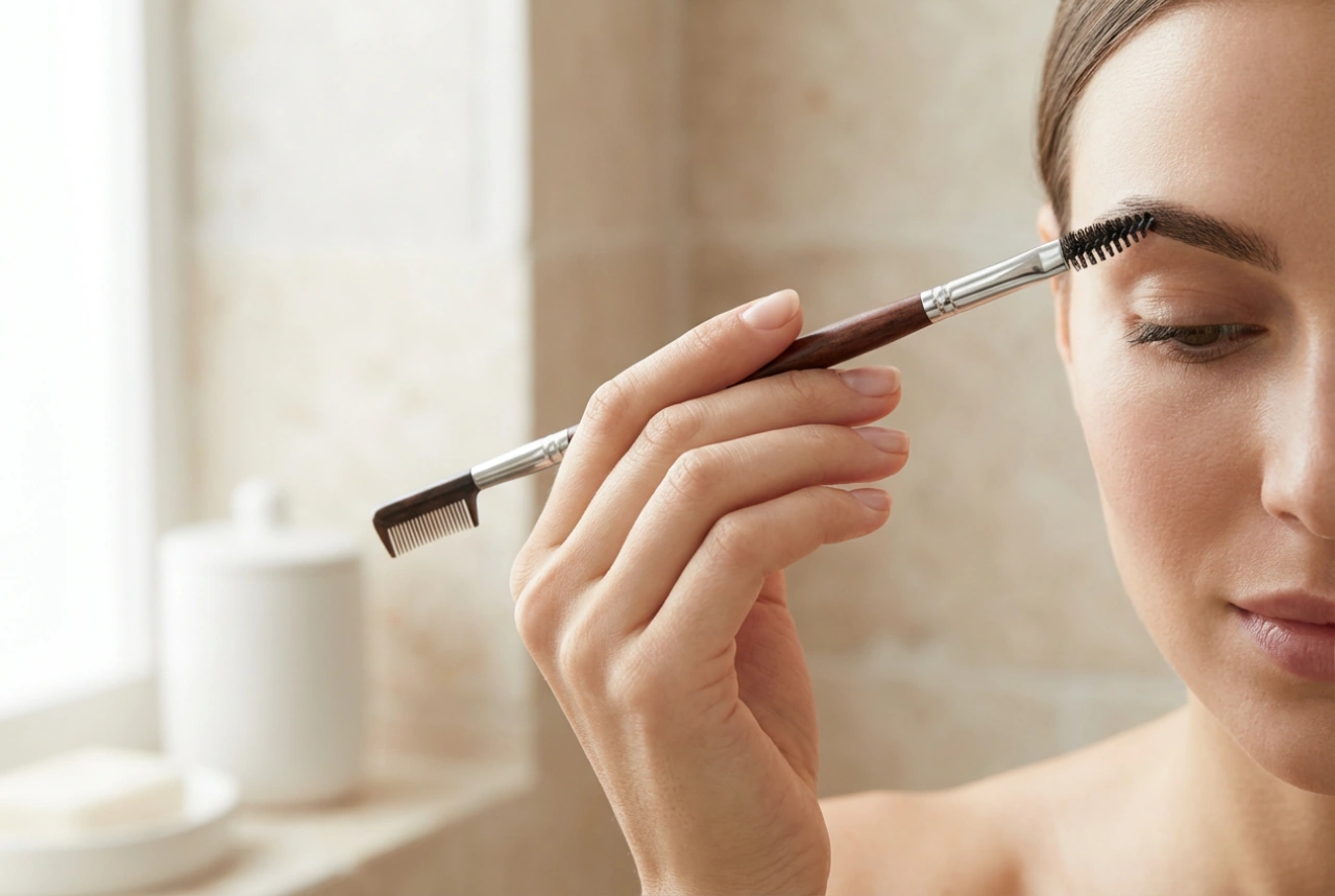 Wenkbrauw- en wimperkam: hoe haartjes te stylen en te combineren met een borsteltje