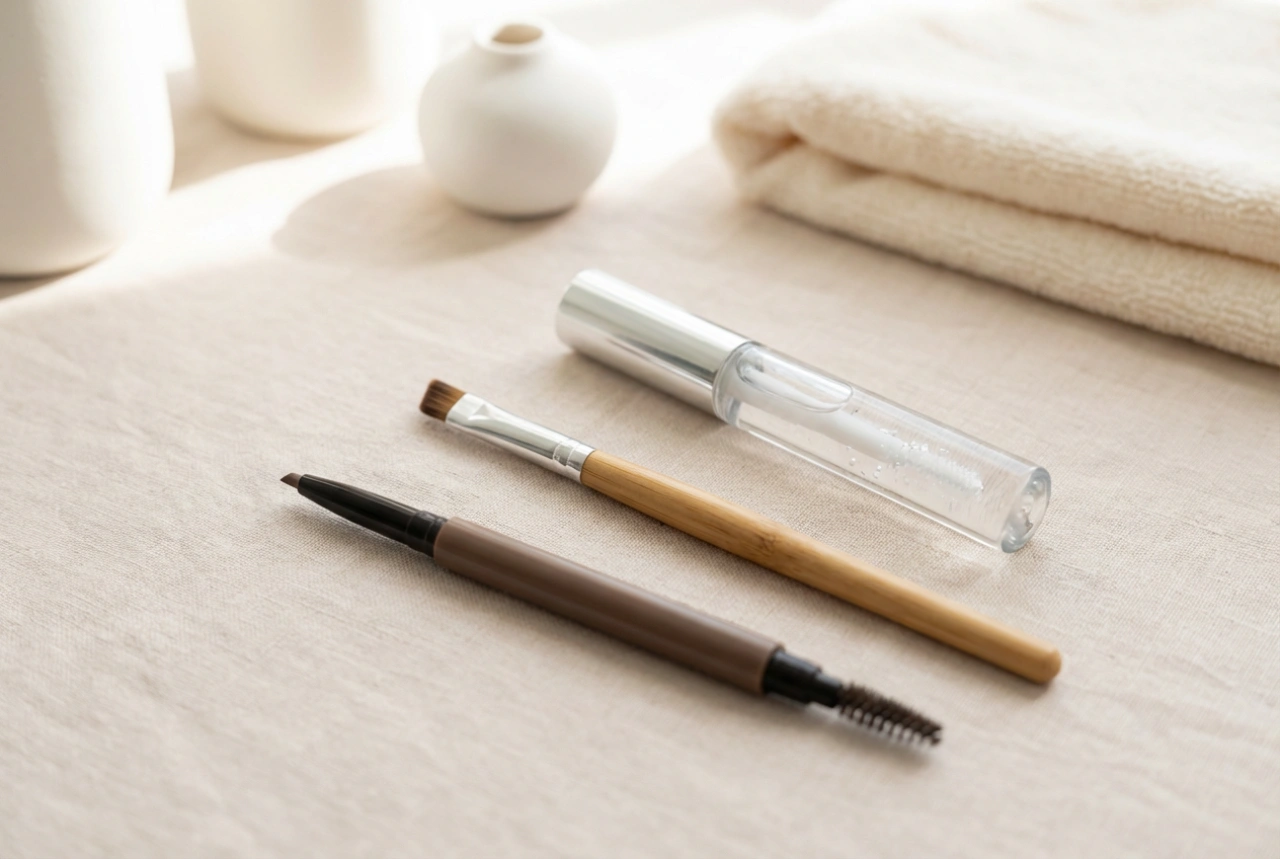 Eenvoudige technieken voor wenkbrauwmake-up: vormgeven, invullen, fixeren