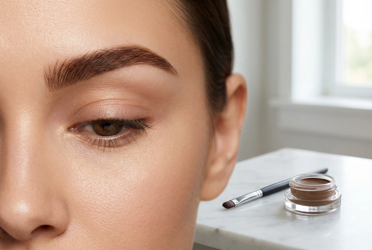 Wenkbrauwstyling met verf: een langdurig effect en een natuurlijke boog stap voor stap
