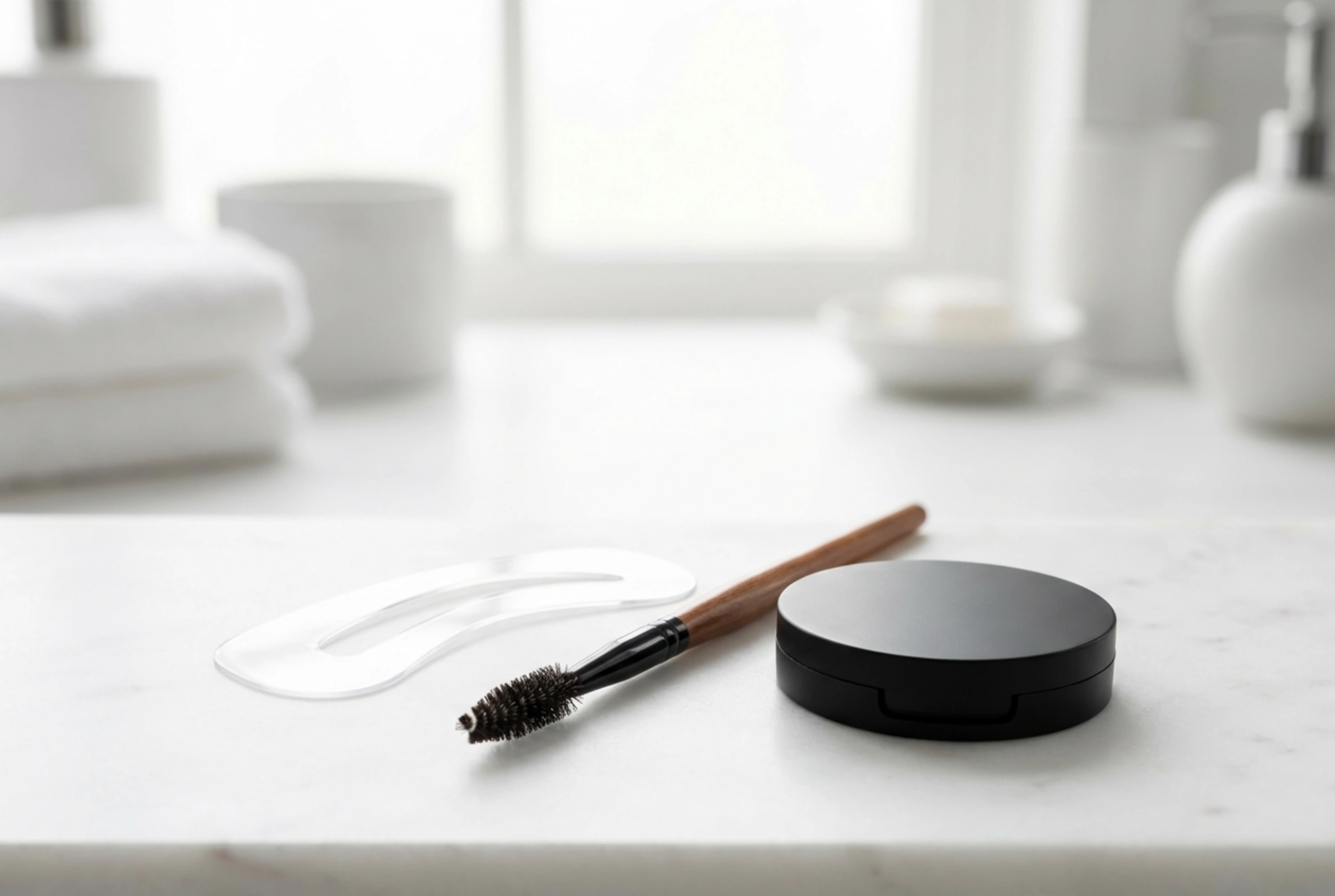 Wenkbrauwsjabloon voor thuis make-up: hoe te omlijnen en op te vullen