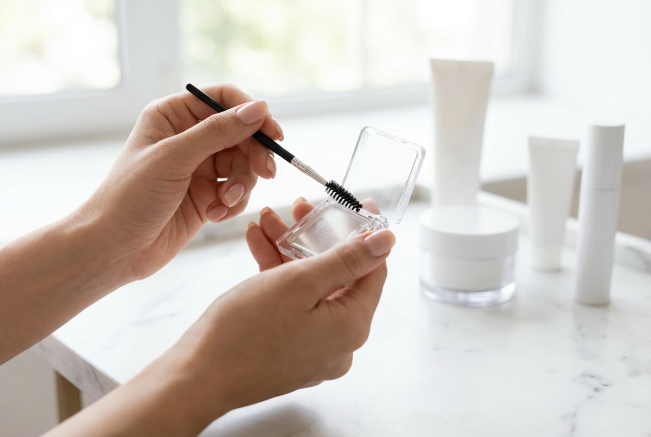 Wenkbrauwzeep voor styling: voorbereiding, aanbrengen en fixeren