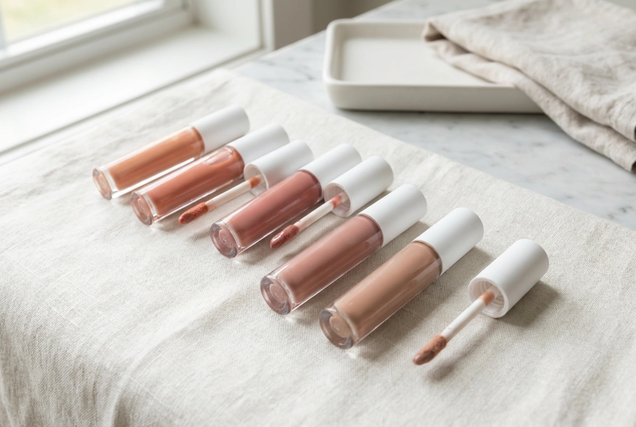 Nude lipgloss afgestemd op je huidskleur: tint kiezen en draagtechnieken