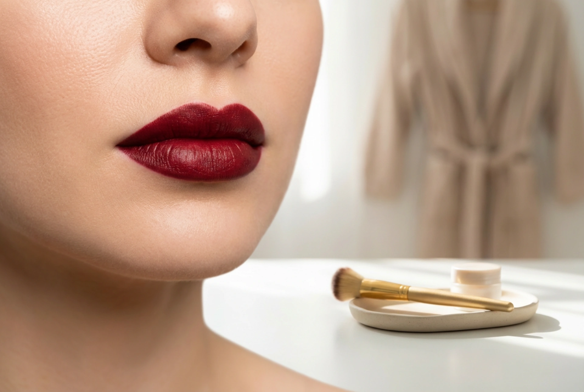 Donkerrode lippenstift: je make-up transformeren met lippotlood trucs