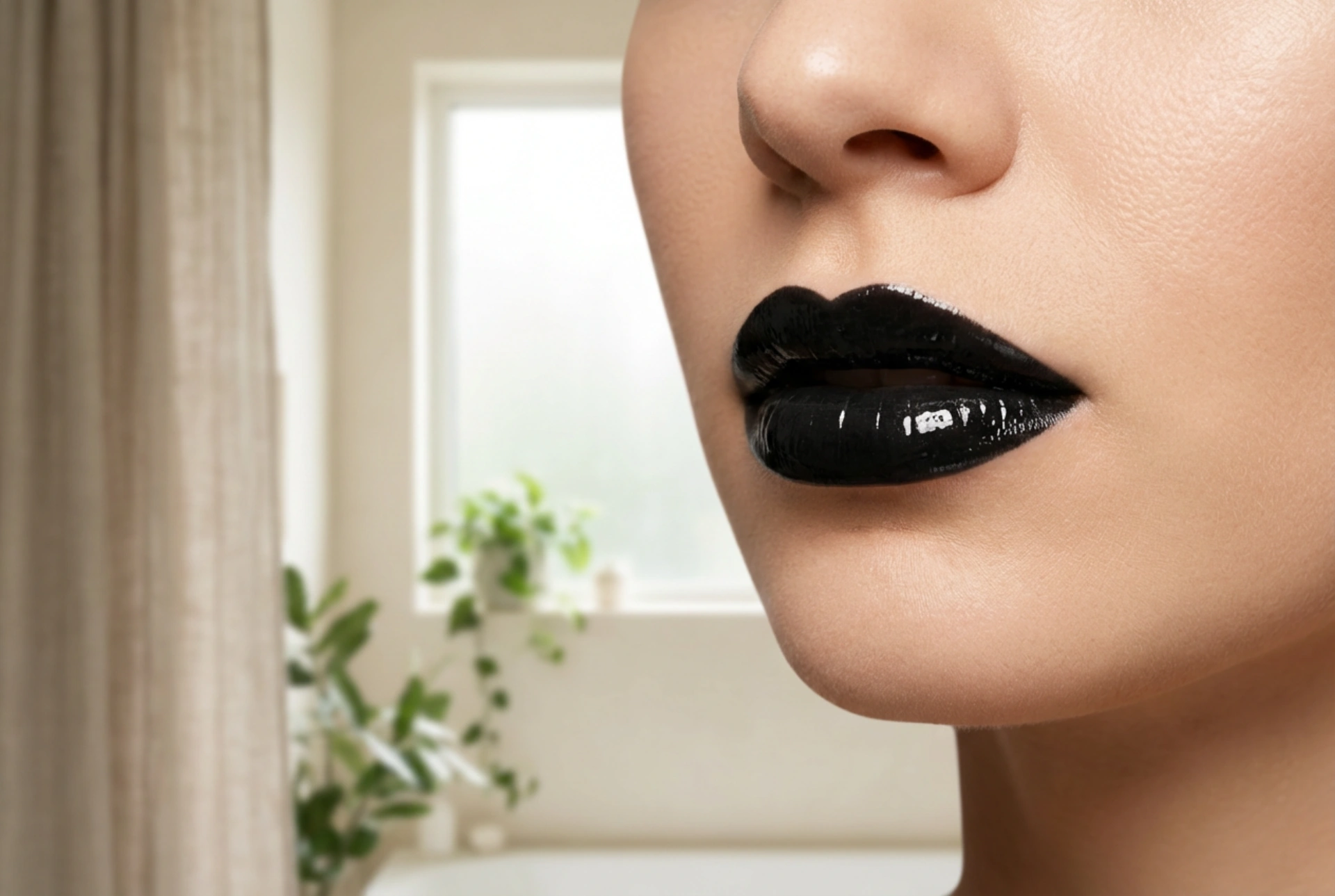 Zwarte Lipgloss: Van Goth tot Glam, Zonder Vlekken of Strepen