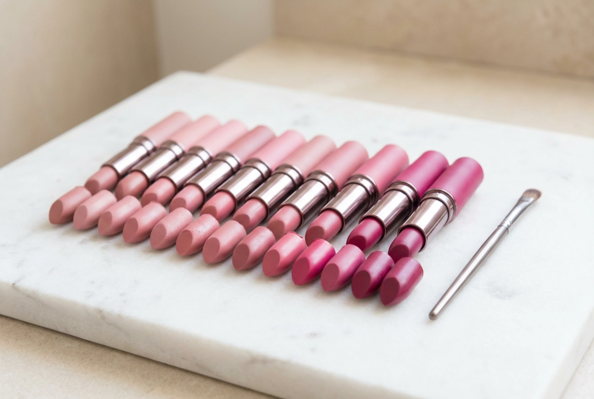 Roze lippenstift: van poederroze tot fuchsia, hoe te kiezen en aan te brengen