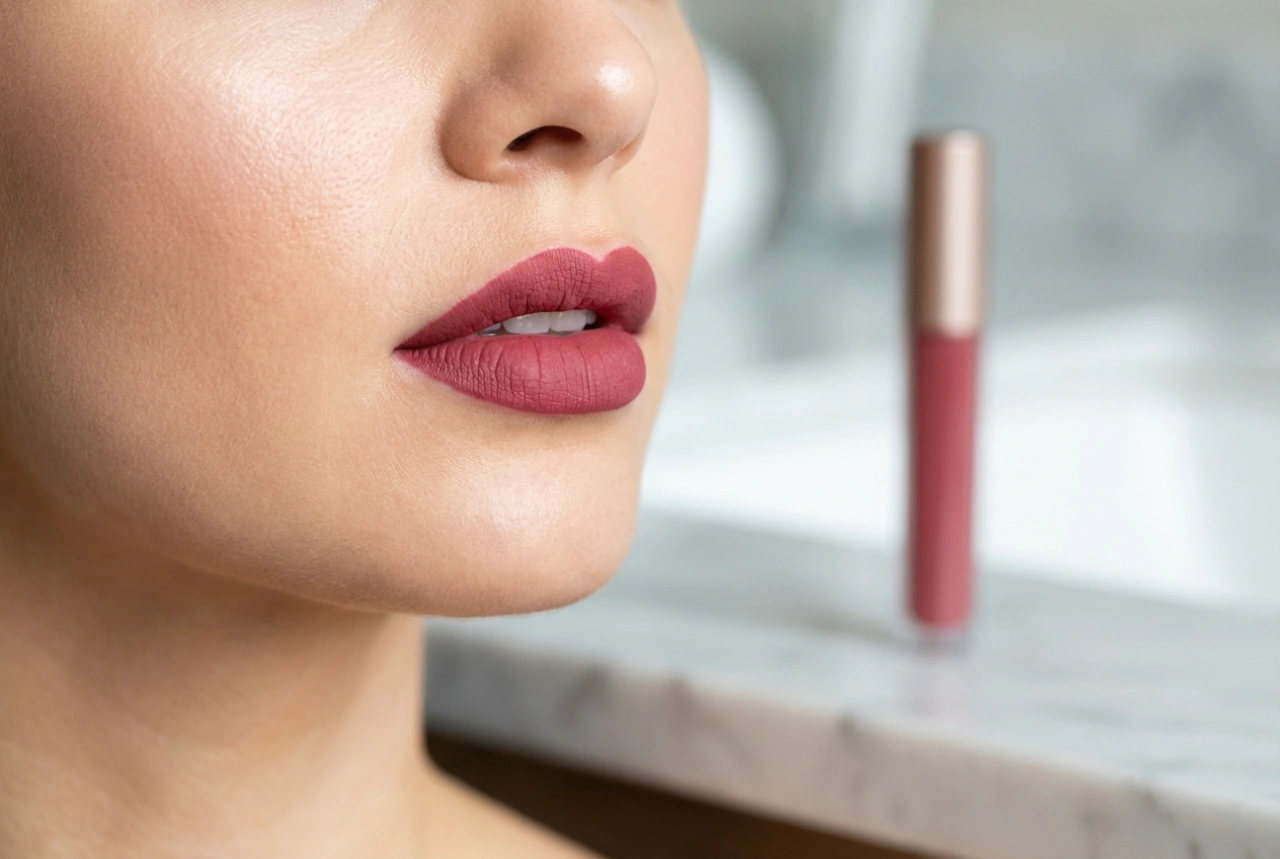 Vloeibare matte lippenstift: gelijkmatige dekking zonder uitdroging
