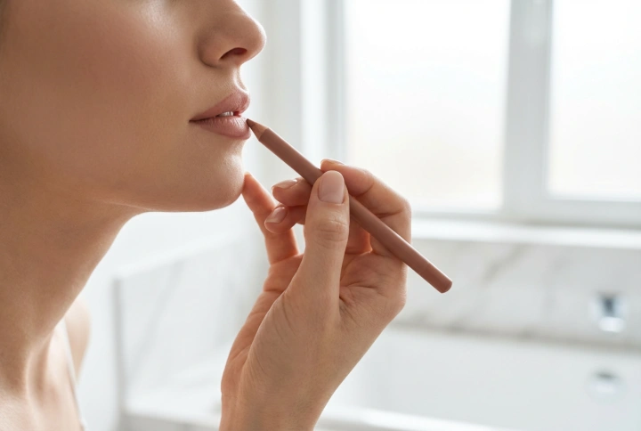 Nude lipliner: lipvorm modelleren en langhoudende make-up