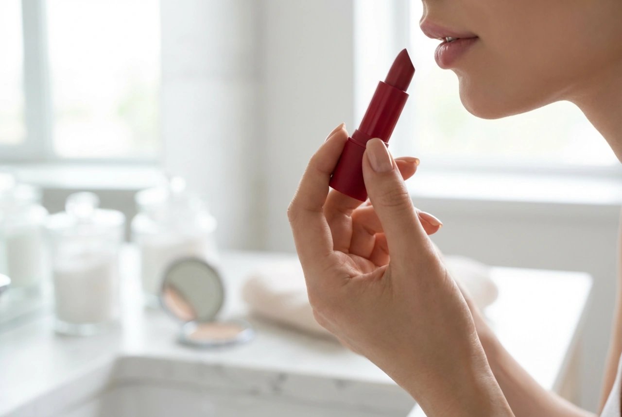 Rode lippenstift voor verschillende gelegenheden: nauwkeurig aanbrengen en bijwerken