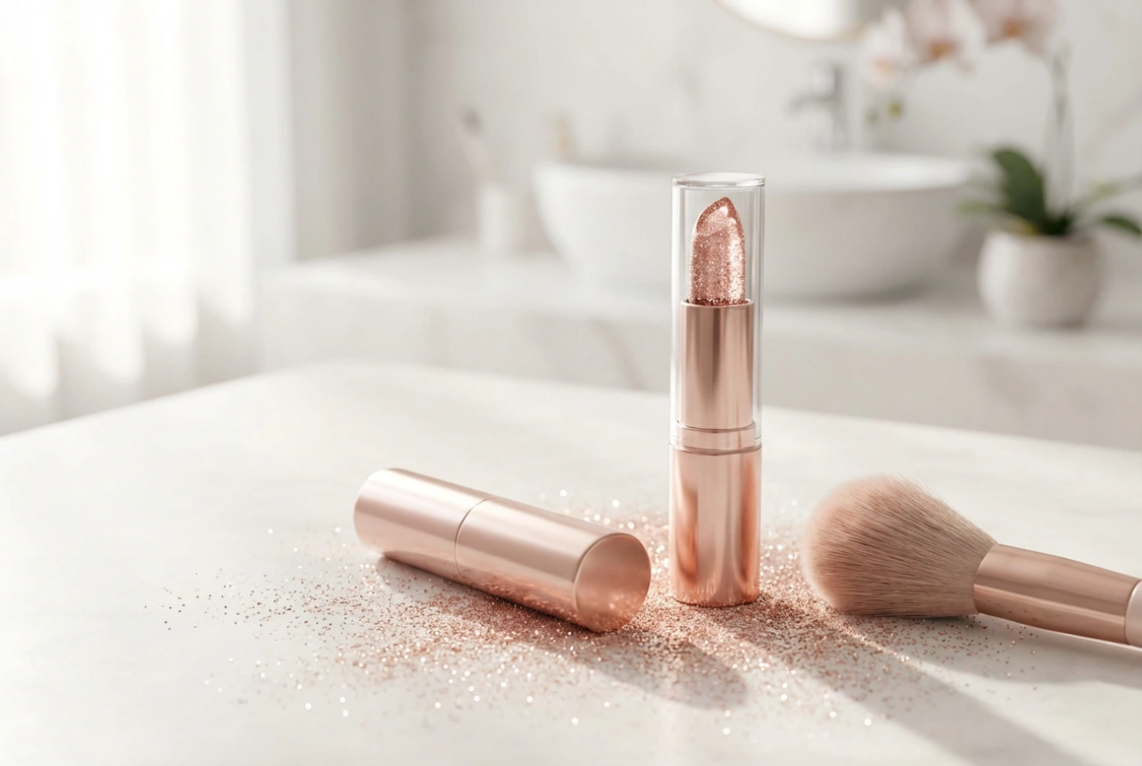 Glitterlippenstift: hoe aan te brengen voor een gelijkmatige en langhoudende glans