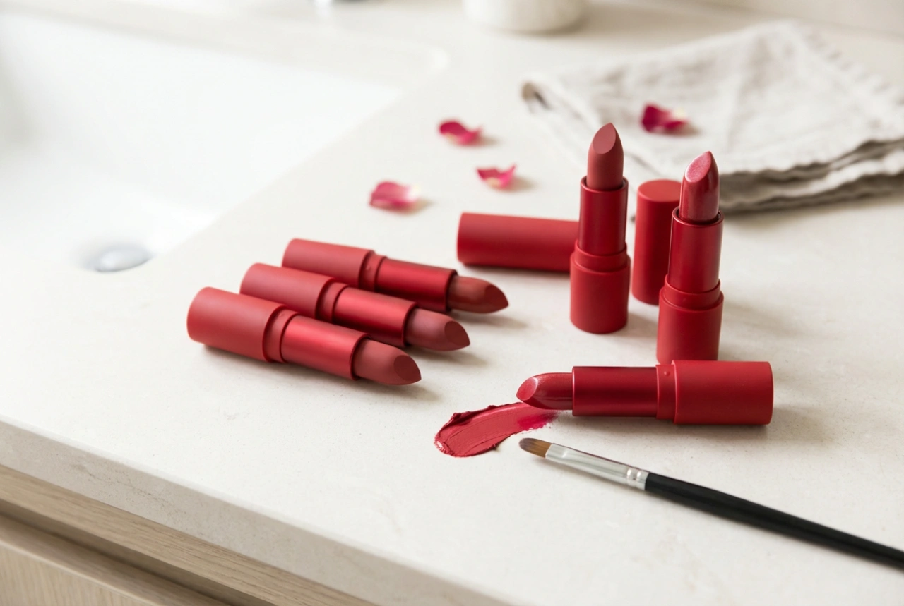 Rode lippenstift: de juiste finish kiezen en technieken voor nauwkeurig aanbrengen