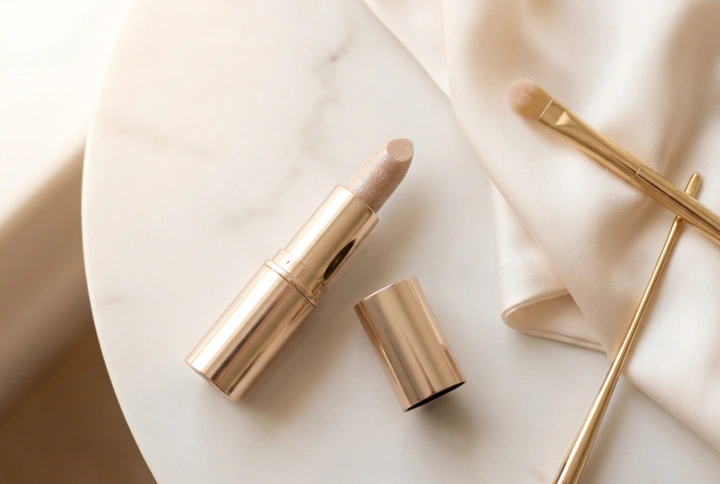 Glitter lippenstift voor de avond: gelijkmatige applicatie en verwijderen zonder wrijven