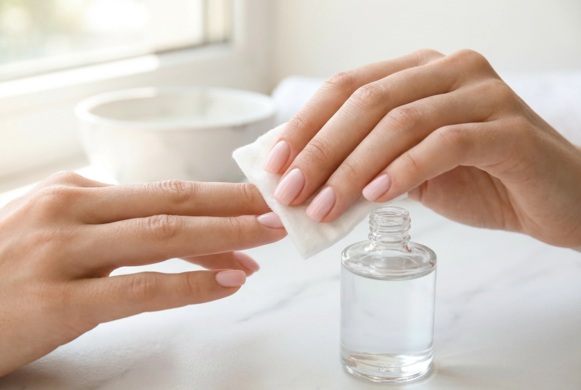 Nagelreiniger: ontvetten en de plaklaag verwijderen
