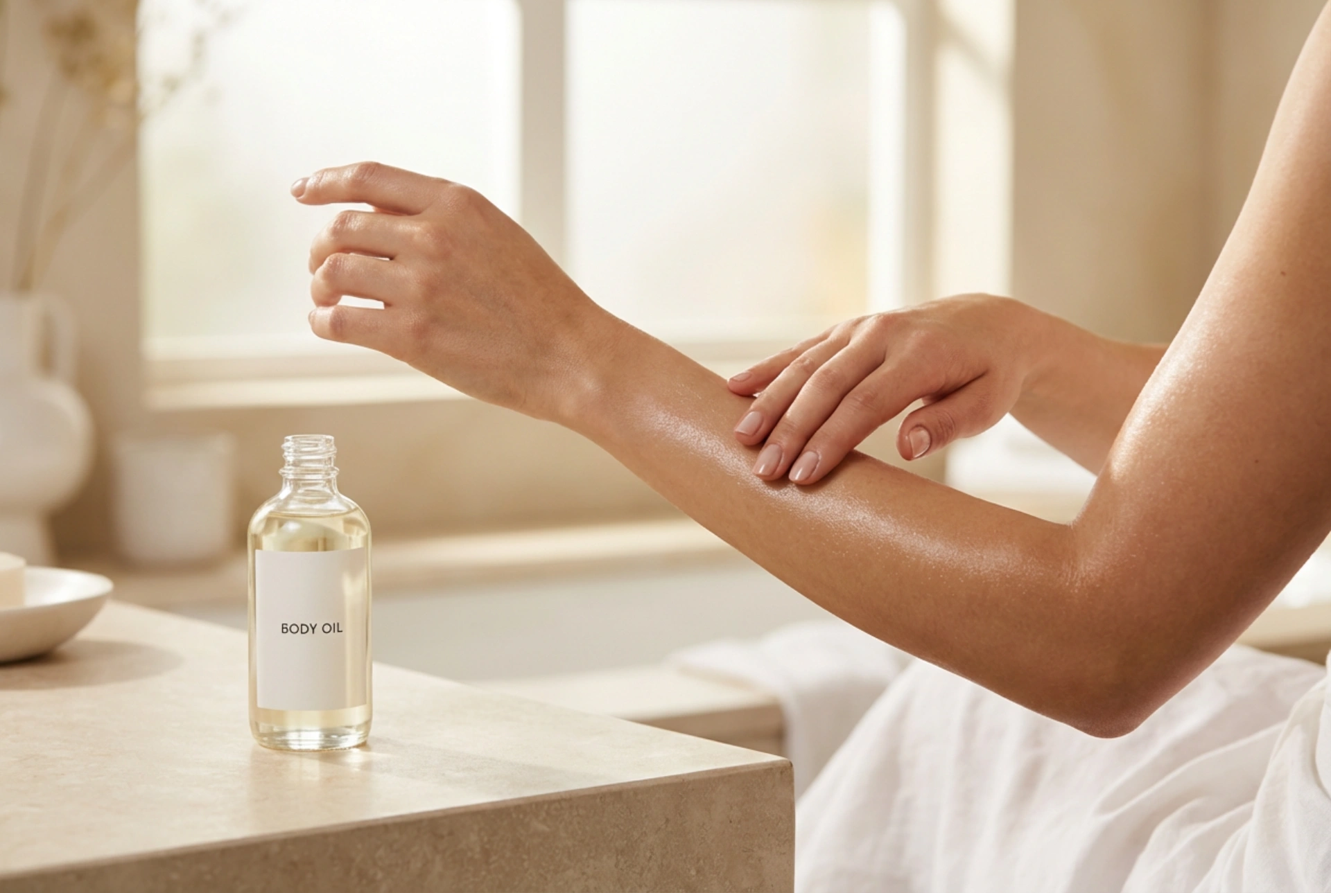 Massageolie voor het lichaam: huidvoorbereiding en handbewegingen