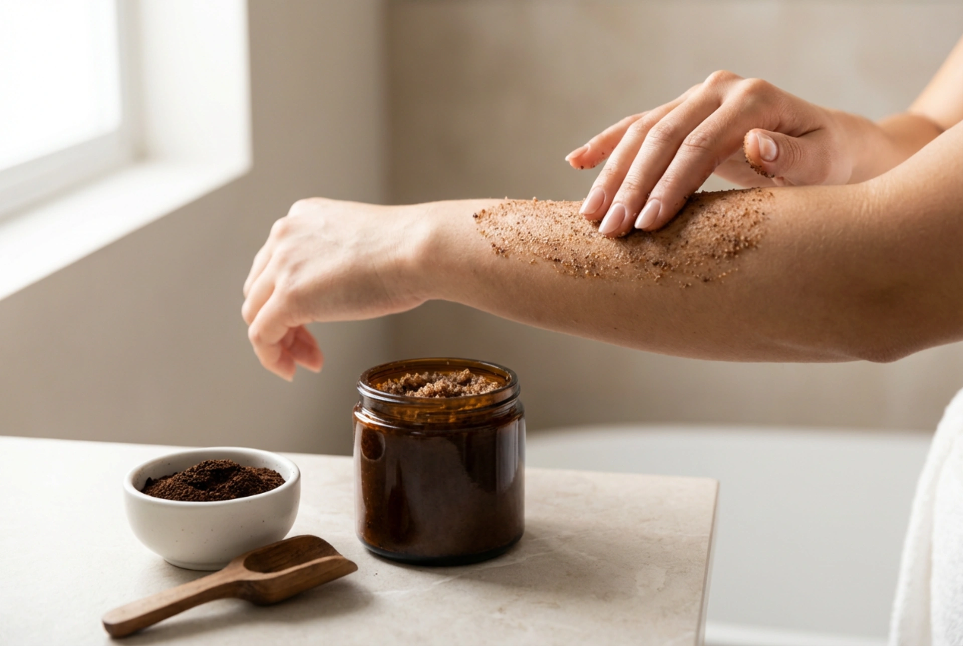 Anti-cellulite scrub stap voor stap: ingrediënten, techniek en frequentie